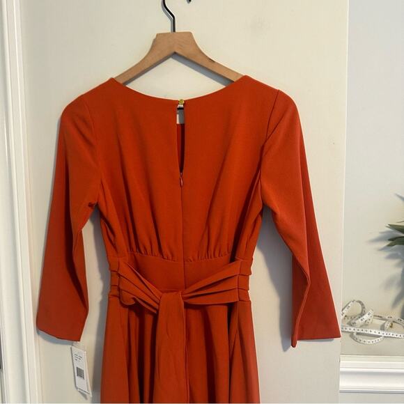 NWT Julia Jordan Burnt Orange Long Sleeve Maxi Dress 2 - Picture 5 of 12